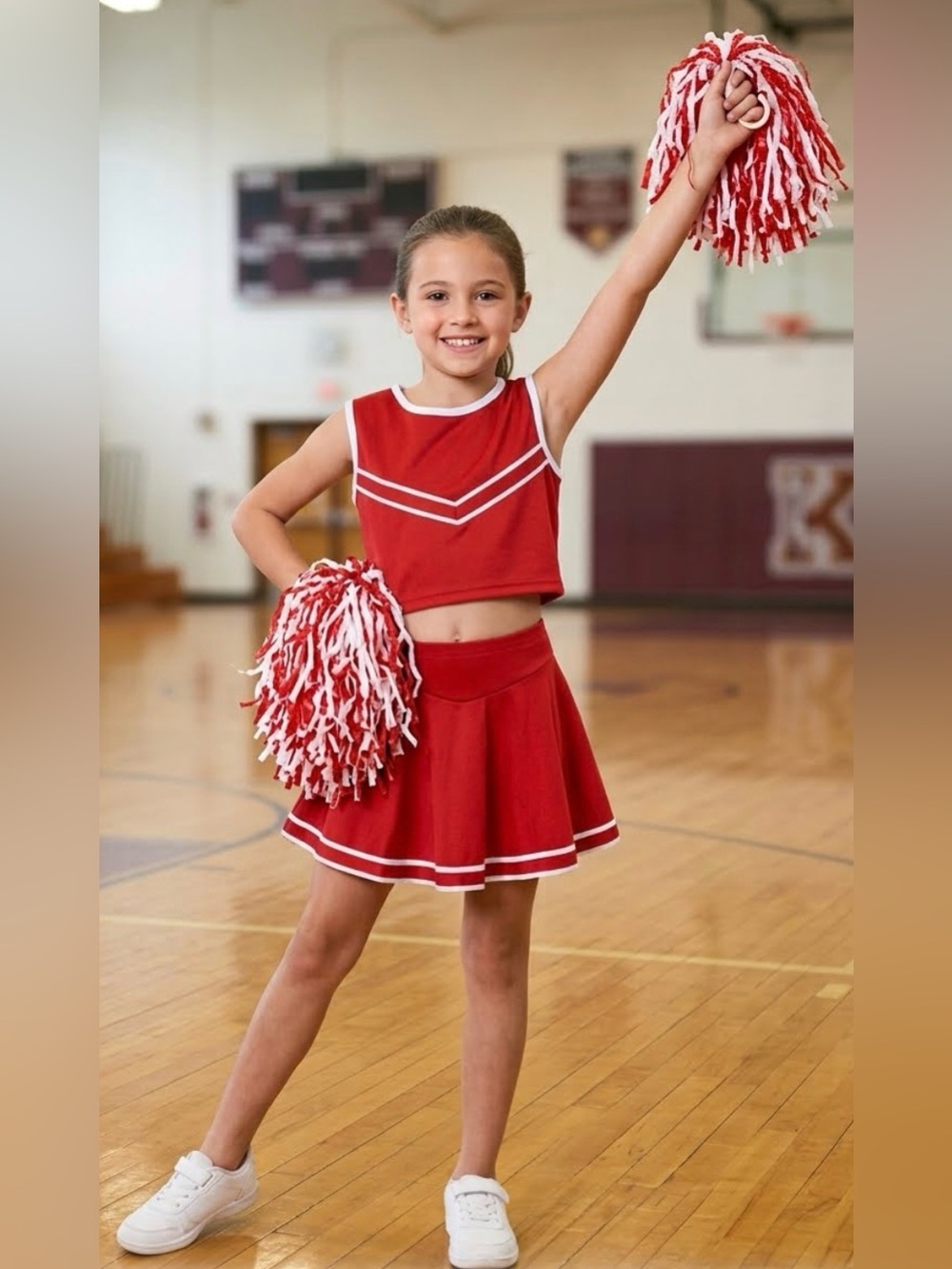 Vintage Kmart Totally Ghoul Child Cheerleader Halloween Costume -Size Kids Med